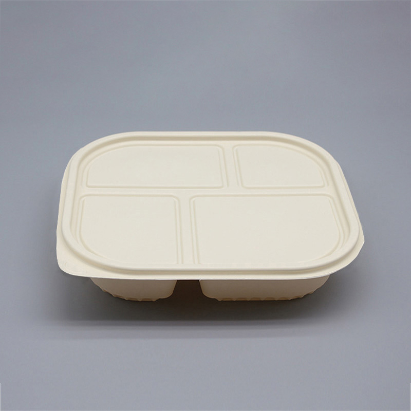 Food container 4 grid 1200 ml from Disposables Inc. The best import service in China. Import your disposable items from us.